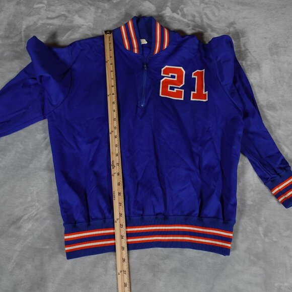 Vintage Bair Varsity 1/4 Zip Pullover Sweatshirt Mens XL (Fits M) Union Made 70s - Picture 8 of 10